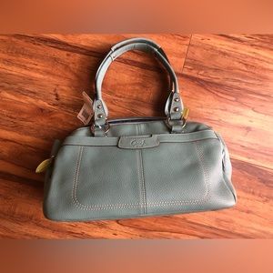 New w tags—COACH Penelope baby blue pebbled leather F14685 handbag